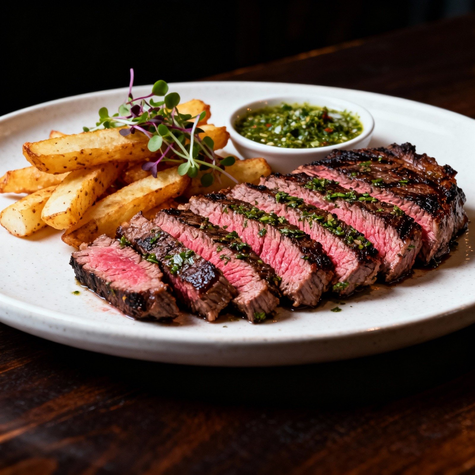 Herbed Marinated skirt steak
